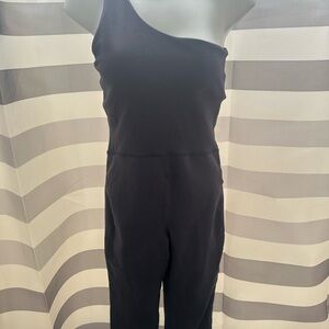 Old navy blue Pettie Small one shoulder jumpsuit